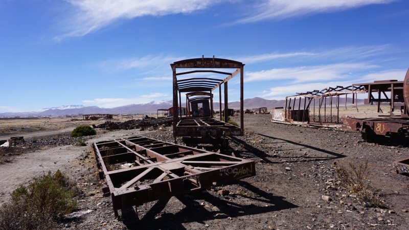 Uyuni train cemetery 25